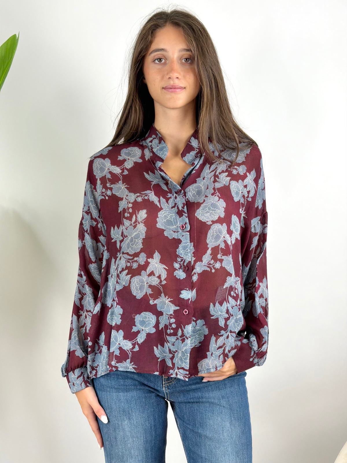 DEVA - CAMICIA VISCOSA E LANA
