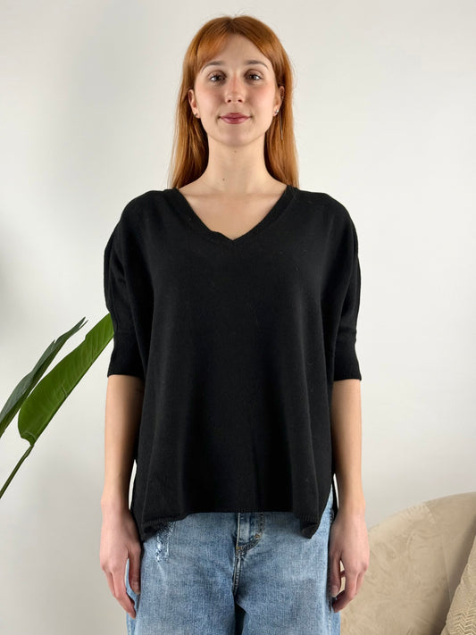 DEVA - MAGLIA KIMONO SCOLLO PUNTA