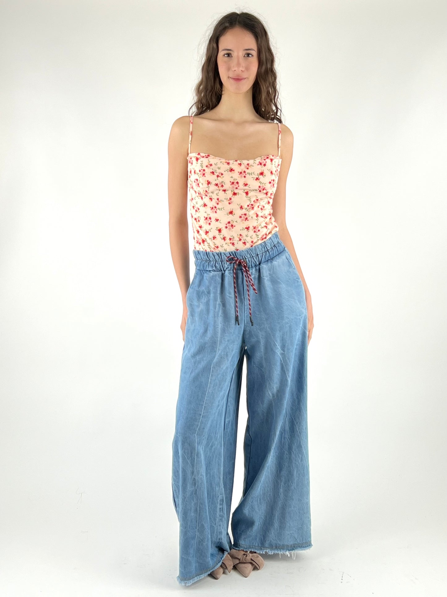 MOTEL - JEANS CHAMBRAY COULISSE