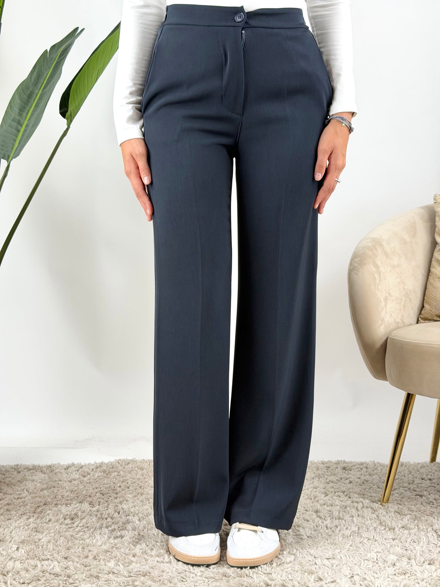 DEVA - PANTALONE CADY BOTTONE
