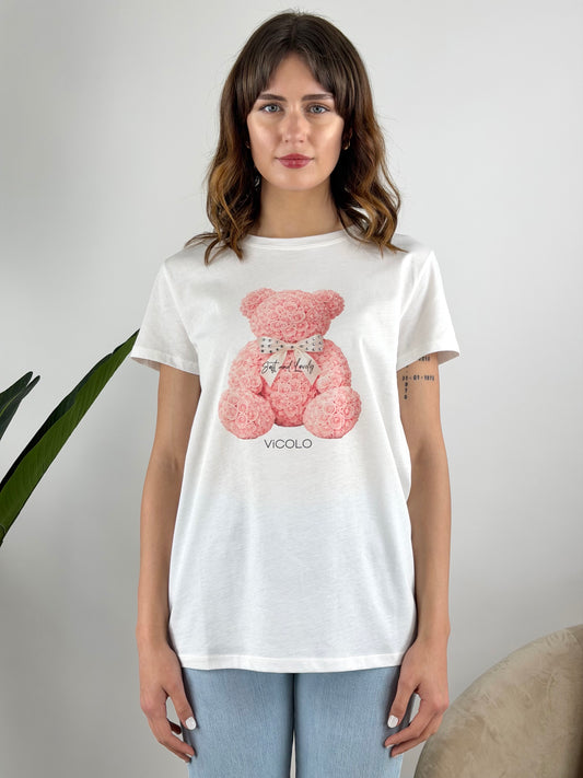 VICOLO - T-SHIRT ORSETTO