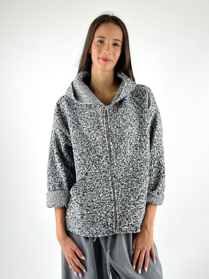 DEVA - GIACCA BOUCLÈ CAPPUCCIO