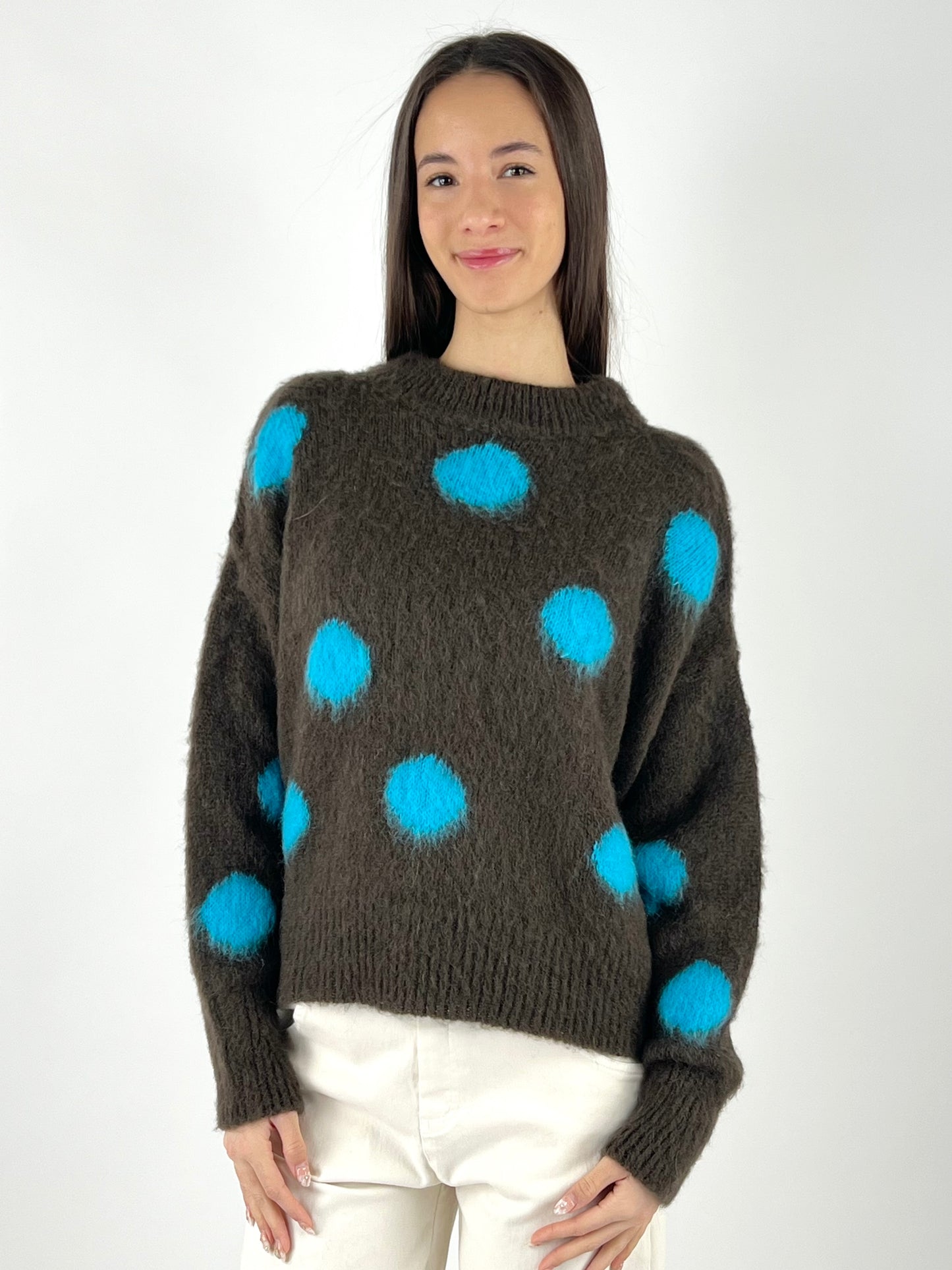 KONTATTO - MAGLIA POIS MOHAIR