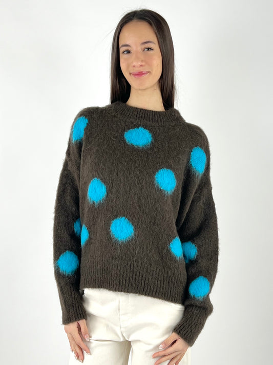 KONTATTO - MAGLIA POIS MOHAIR