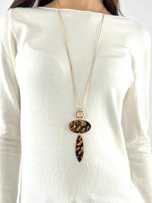 DEVA COUTURE PARIS - COLLANA LUNGA GROMETRICA
