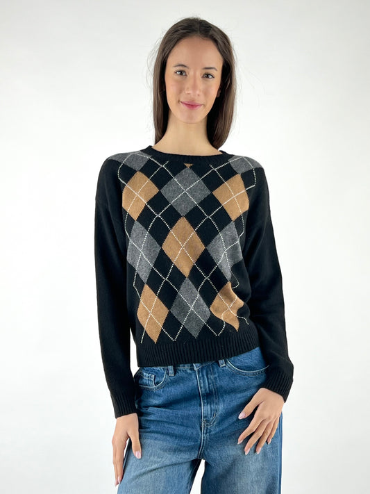 MOTEL - MAGLIA GIROCOLLO LOSANGHE