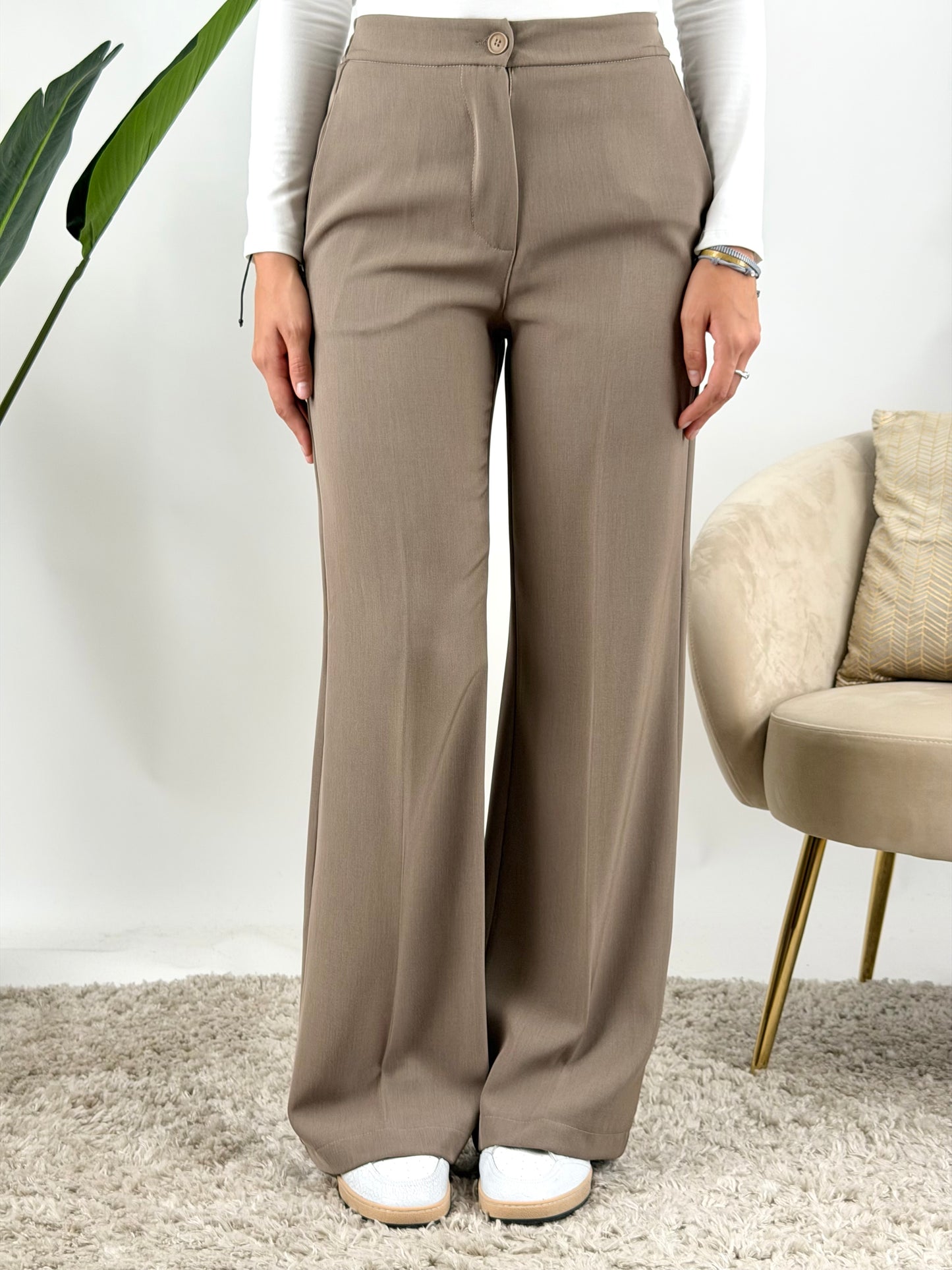 DEVA - PANTALONE CADY BOTTONE