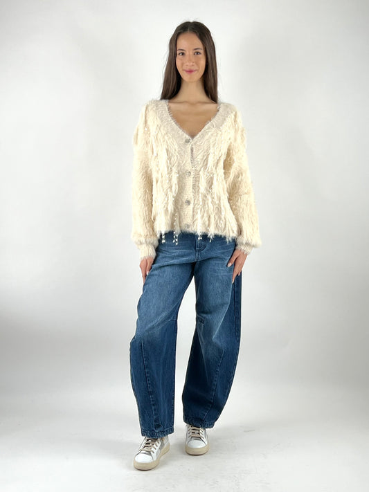 DEVA COUTURE PARIS - CARDIGAN PLUME