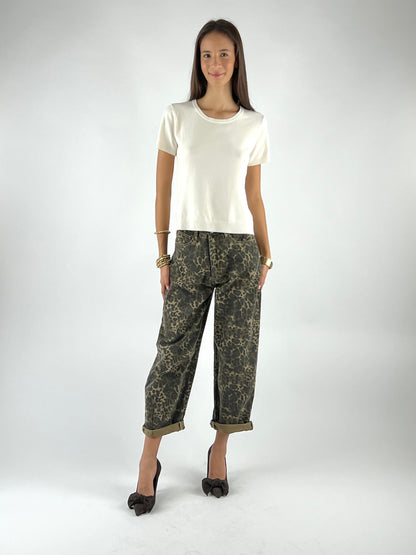 TENSIONE IN - JEANS BALOON MACULATO