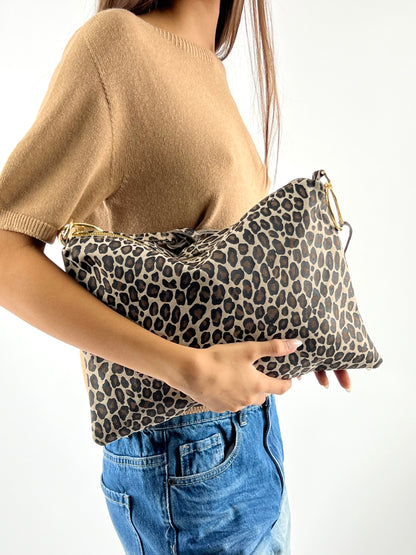 DEVA - BORSA ANELLI ANIMALIER