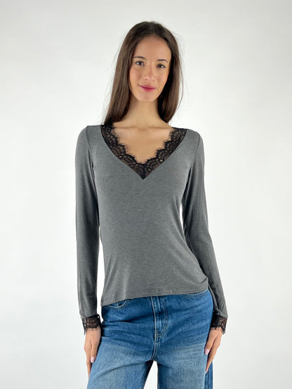 SUSY MIX - MAGLIA SCOLLO V PIZZO