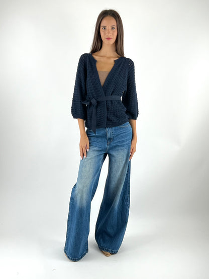 DEVA - CARDIGAN CROCHET CINTURA