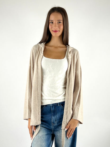 VICOLO - CARDIGAN CAPPUCCIO