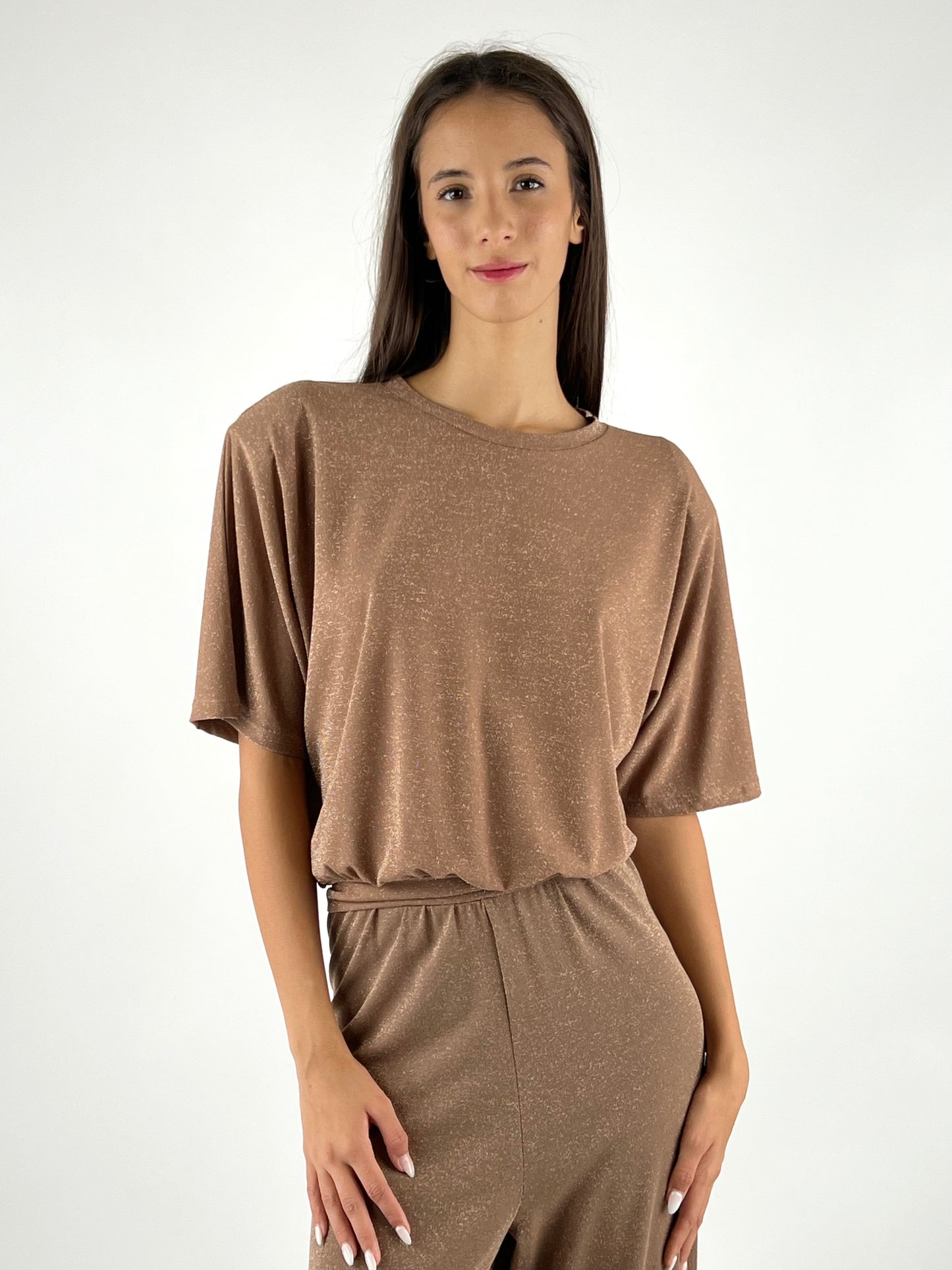 KONTATTO - MAGLIA LUREX SPALLINE