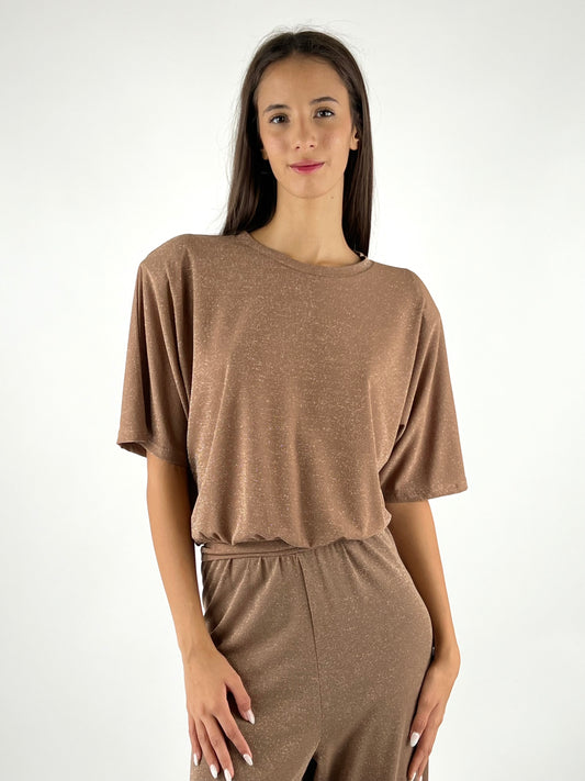 KONTATTO - MAGLIA LUREX SPALLINE