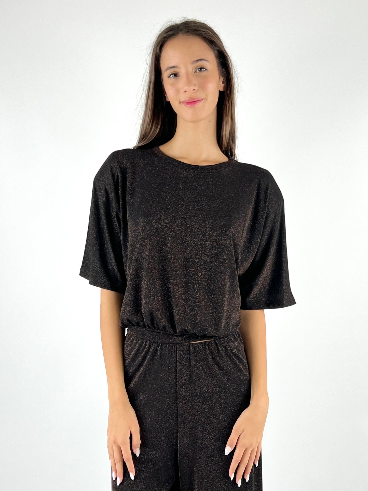 KONTATTO - MAGLIA LUREX SPALLINE
