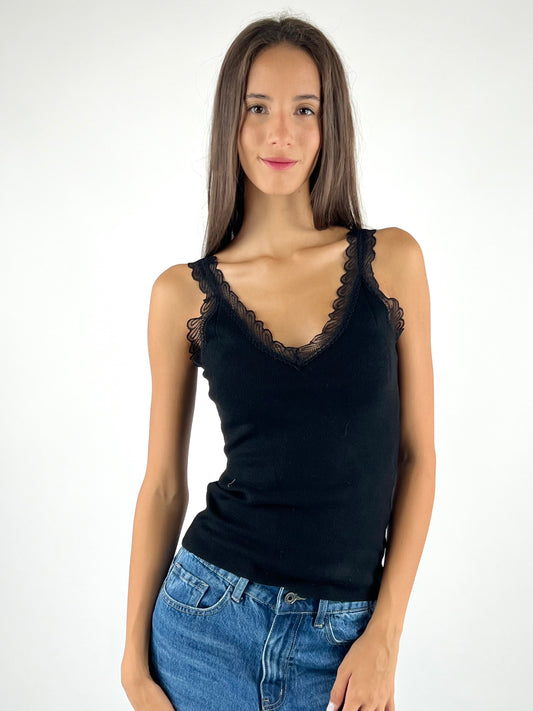 SUSY MIX - CANOTTA IN MAGLIA PIZZO