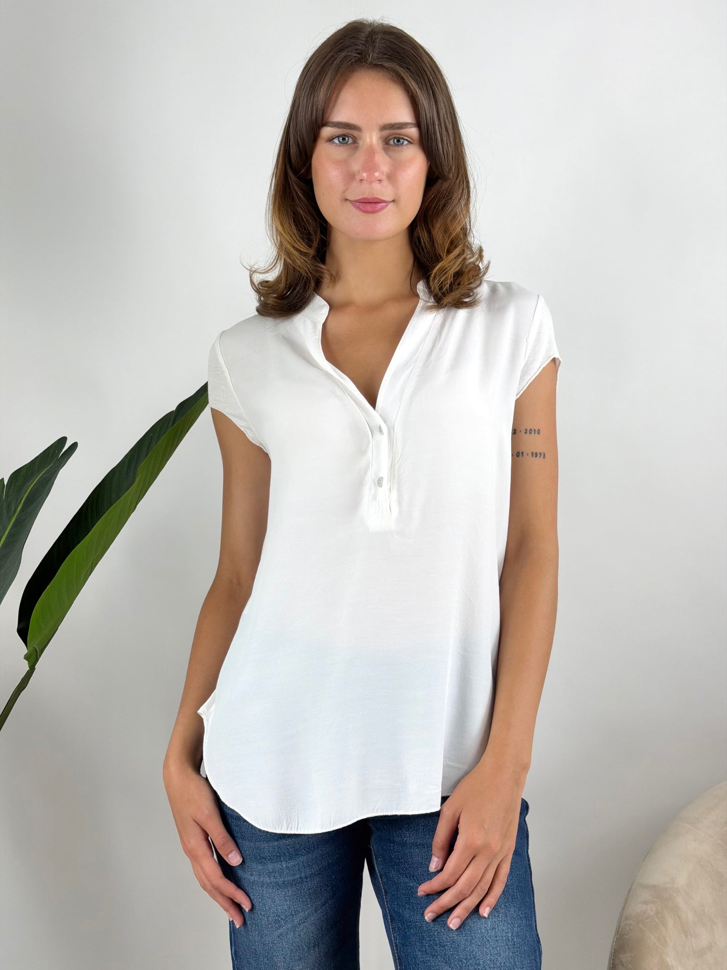 DEVA - BLUSA SERAFINO MANICA CORTA
