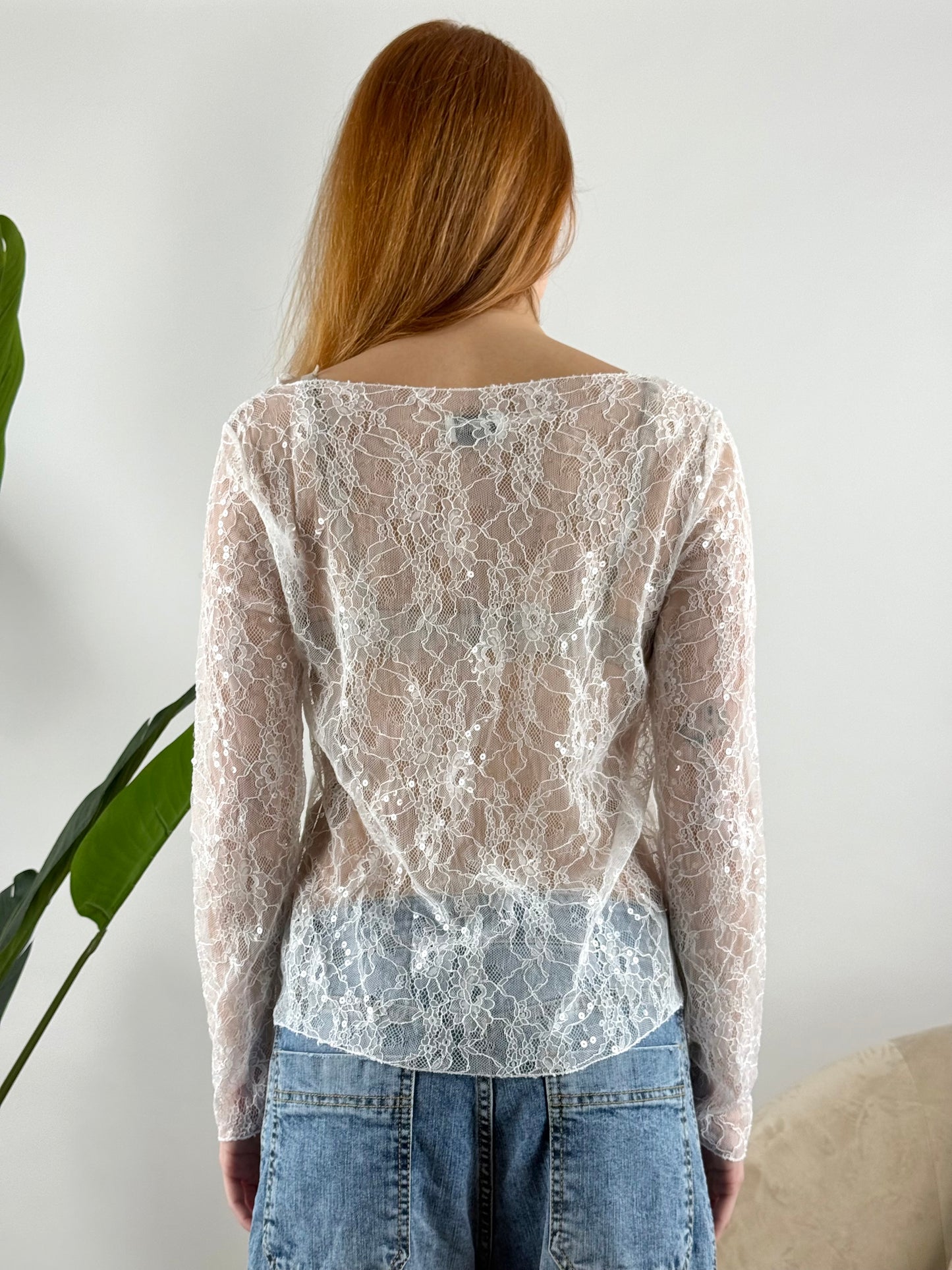 SUSY MIX - MAGLIA PIZZO MACRO PAILLETTES