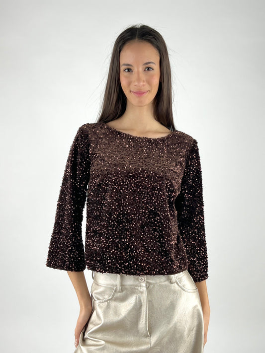 DEVA - MAGLIA PAILLETTES