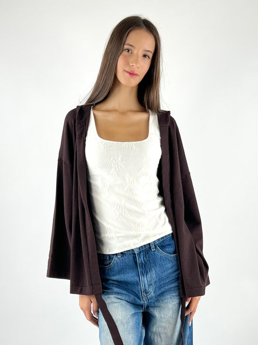 VICOLO - CARDIGAN CAPPUCCIO