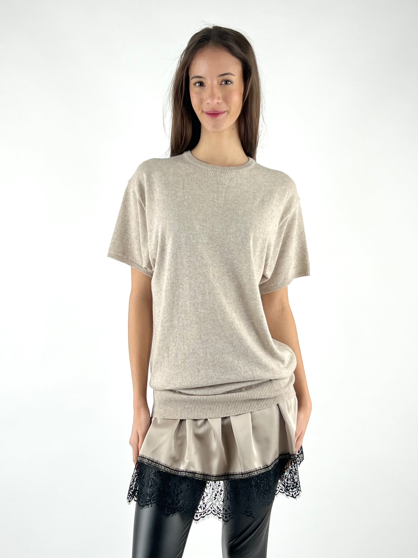 VICOLO - ABITO MAGLIA SATIN