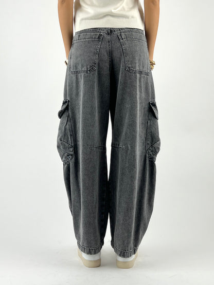TENSIONE IN - JEANS BARREL CARGO