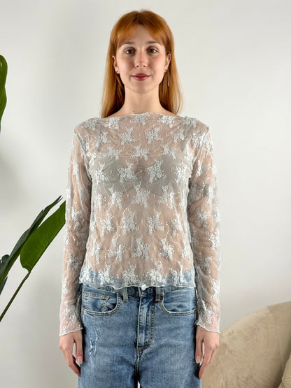 SUSY MIX - MAGLIA PIZZO MICRO PAILLETTES