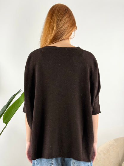 DEVA - MAGLIA KIMONO SCOLLO PUNTA