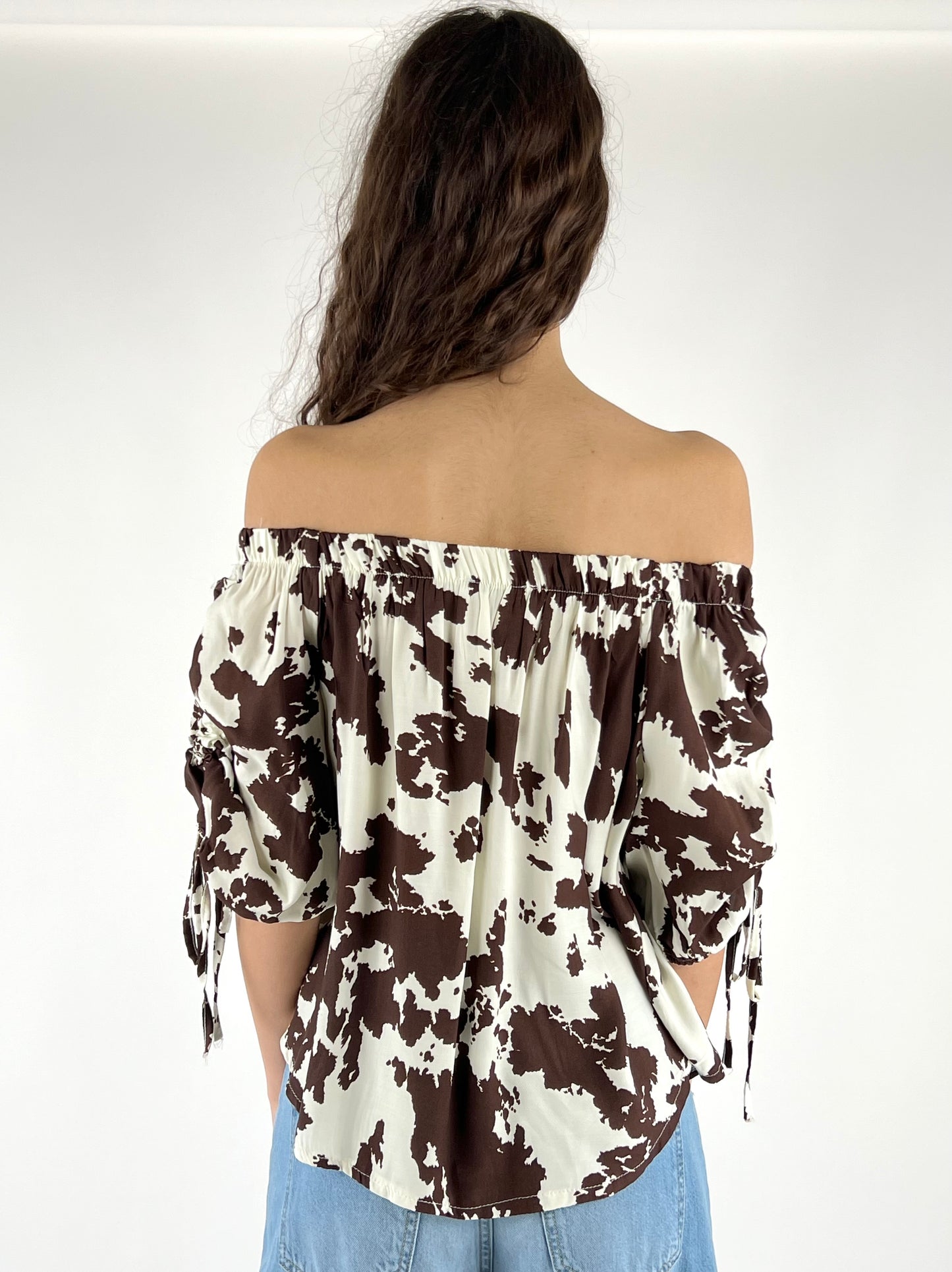 DEVA - BLUSA ARRICCIO ANIMALIER