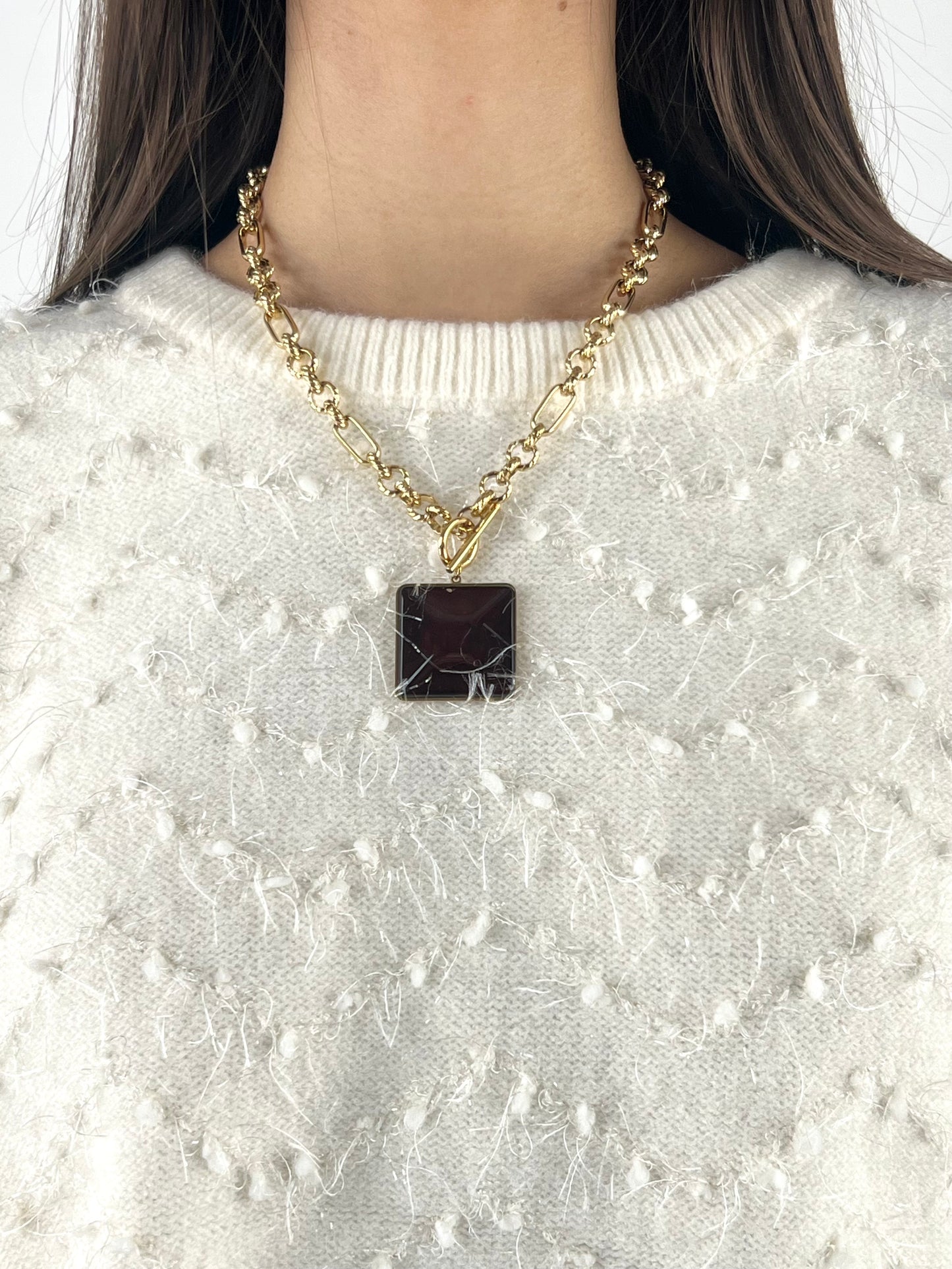 DEVA COUTURE PARIS - COLLANA CARRÉ