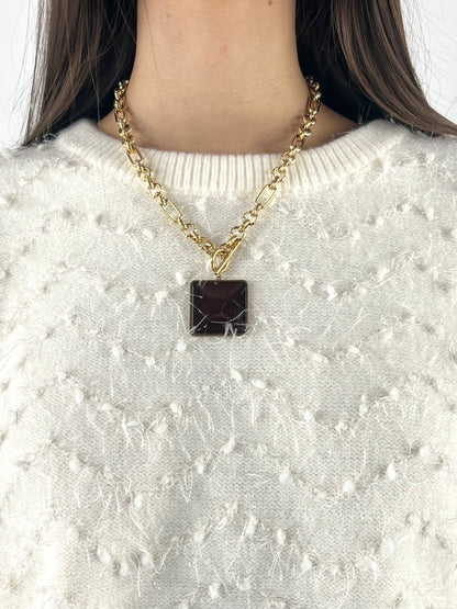 DEVA COUTURE PARIS - COLLANA CARRÉ