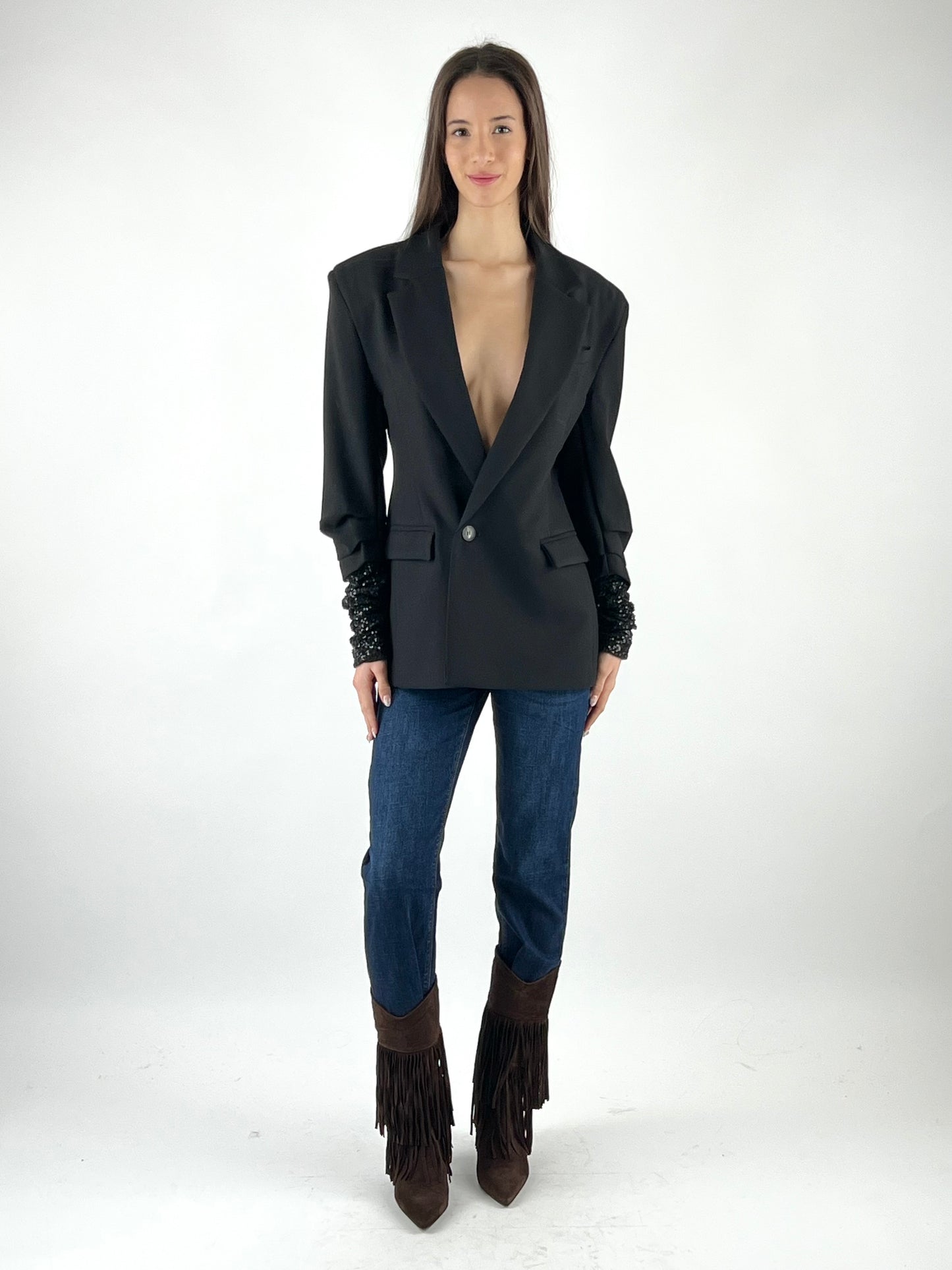 MOTEL - GIACCA MANICHE PAILLETTES