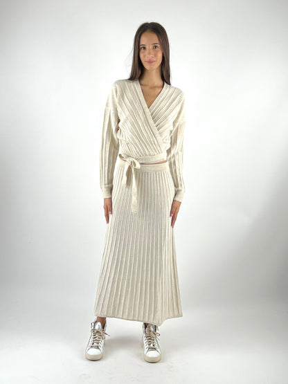 KONTATTO - GONNA IN MAGLIA PLISSÈ