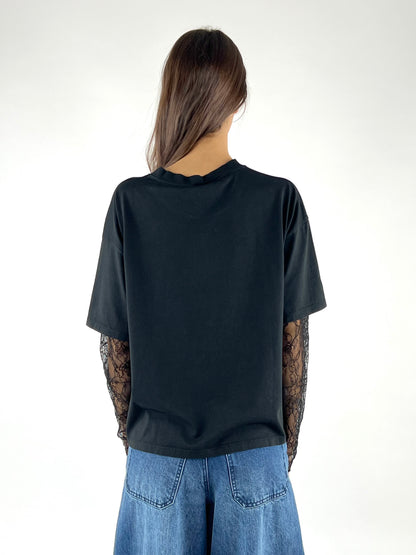 SUSY MIX - MAGLIA MANICA PIZZO