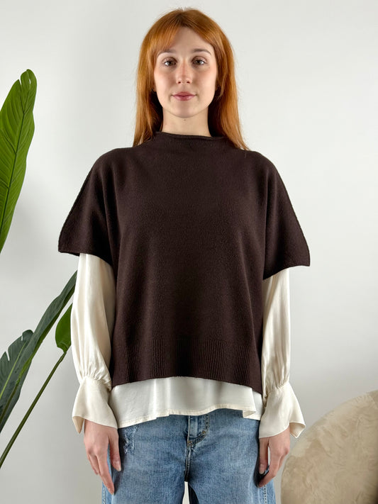 KONTATTO - MAGLIA CRATERE SMANICATA