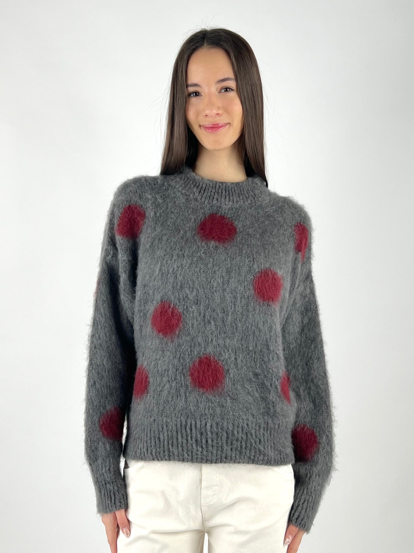 KONTATTO - MAGLIA POIS MOHAIR