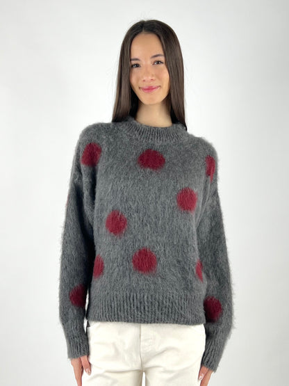 KONTATTO - MAGLIA POIS MOHAIR