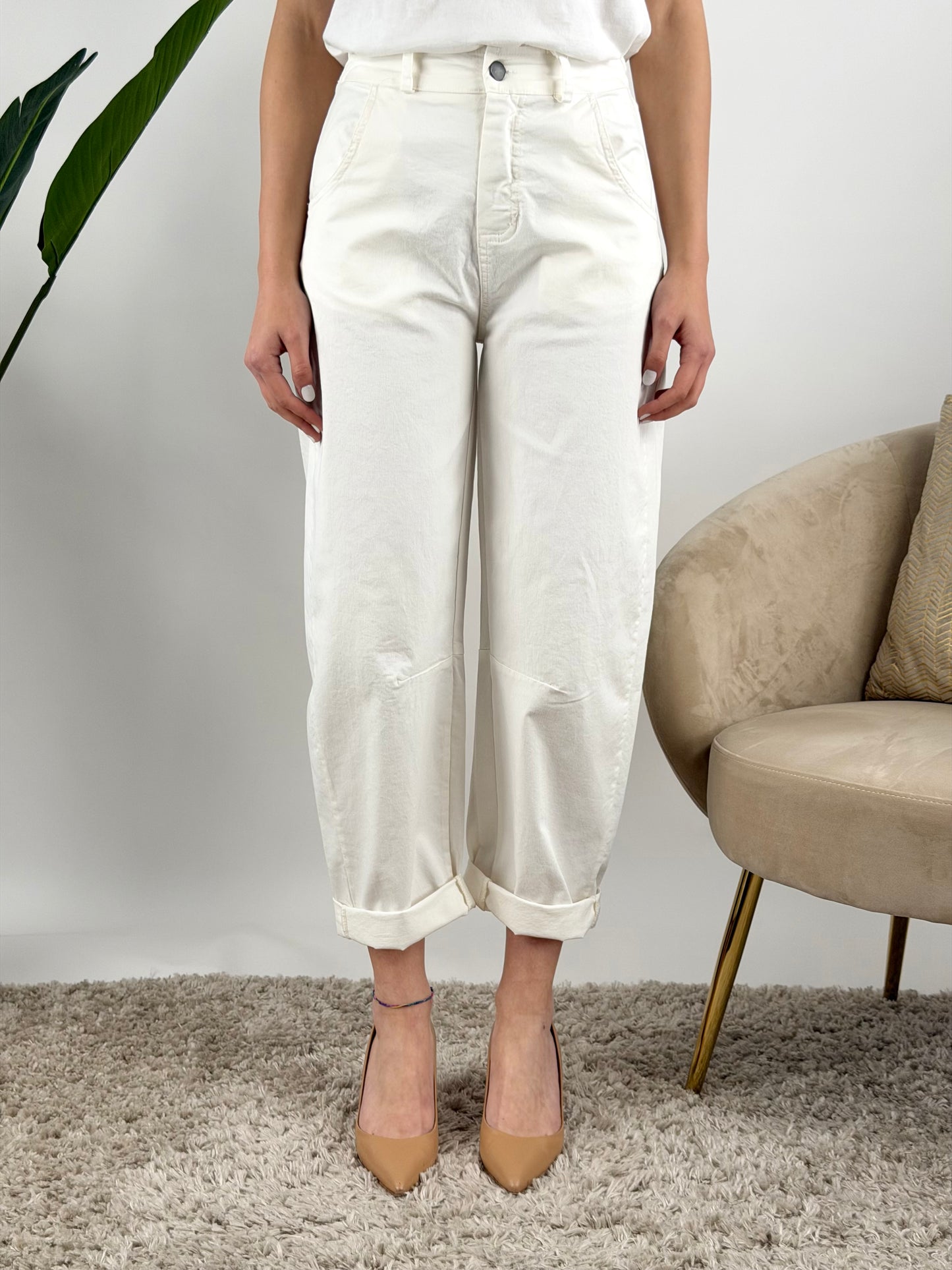 MOTEL - PANTALONE BARREL COTONE