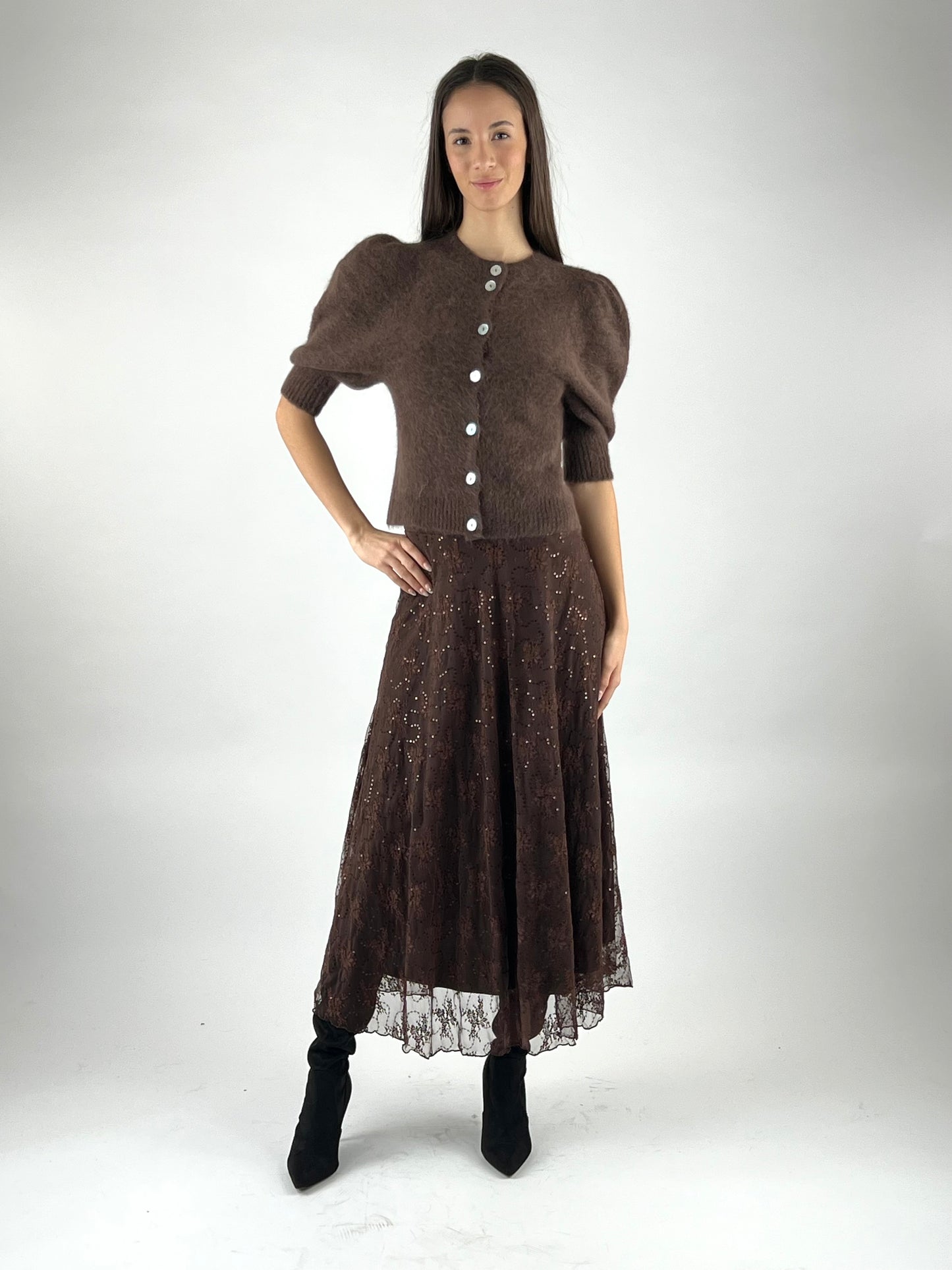 DEVA - GONNA MICRO PAILLETTES TULLE