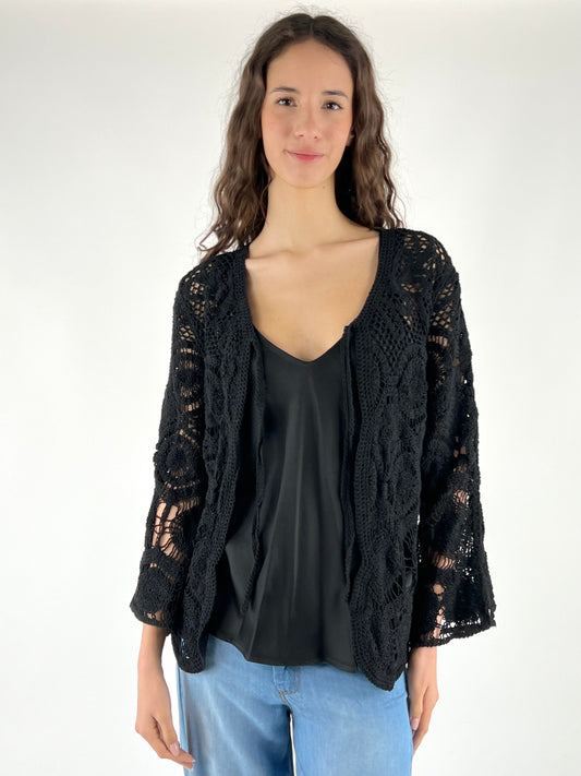 SUSY MIX - CARDIGAN CROCHET LACCIO