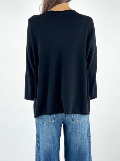 KONTATTO - MAGLIA GIROCOLLO OVER ROTOLINO