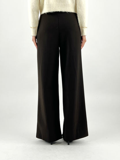 DEVA COUTURE PARIS - PANTALONE PALAZZO SCUBA