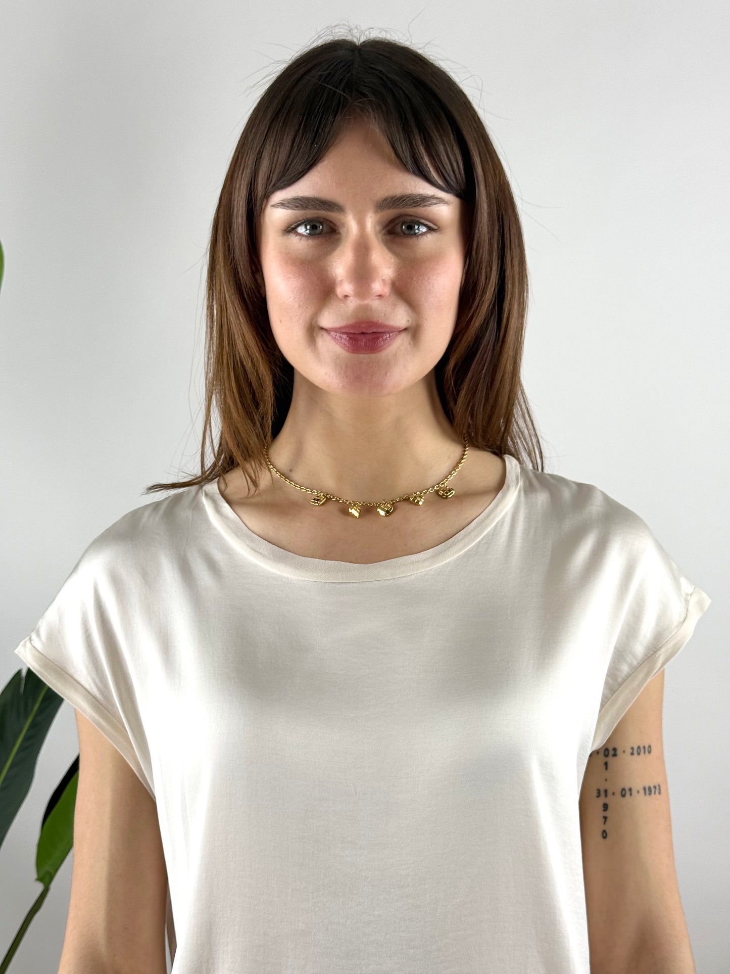 DEVA COUTURE PARIS - GIROCOLLO CUORICINI PENDENTI