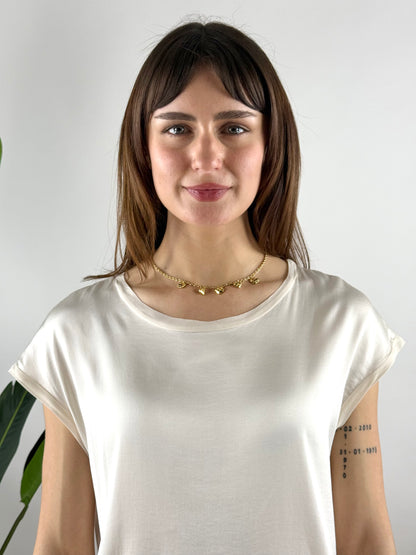 DEVA COUTURE PARIS - GIROCOLLO CUORICINI PENDENTI