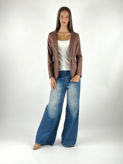 SUSY MIX - GIACCA ECOPELLE SPAZZOLATA