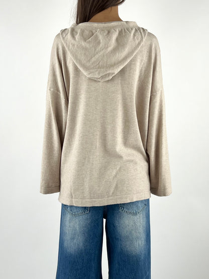 VICOLO - CARDIGAN CAPPUCCIO