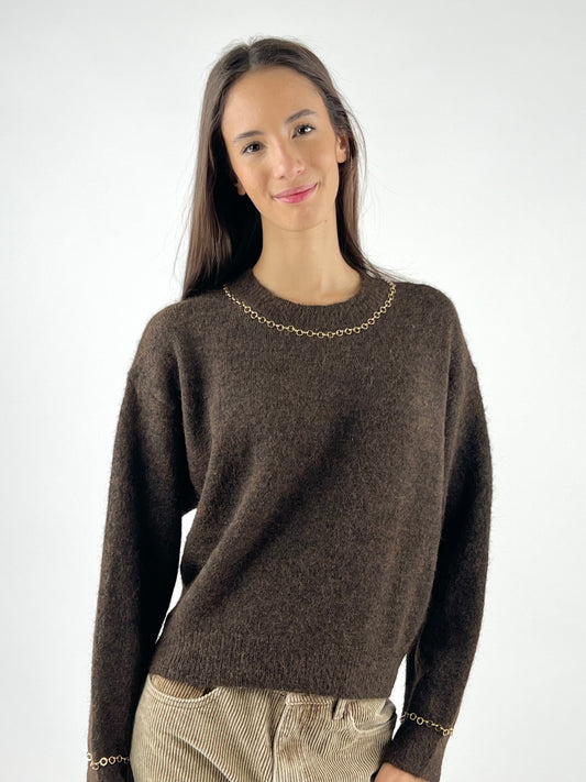 DEVA COUTURE PARIS - MAGLIA GIROCOLLO ADÈLE