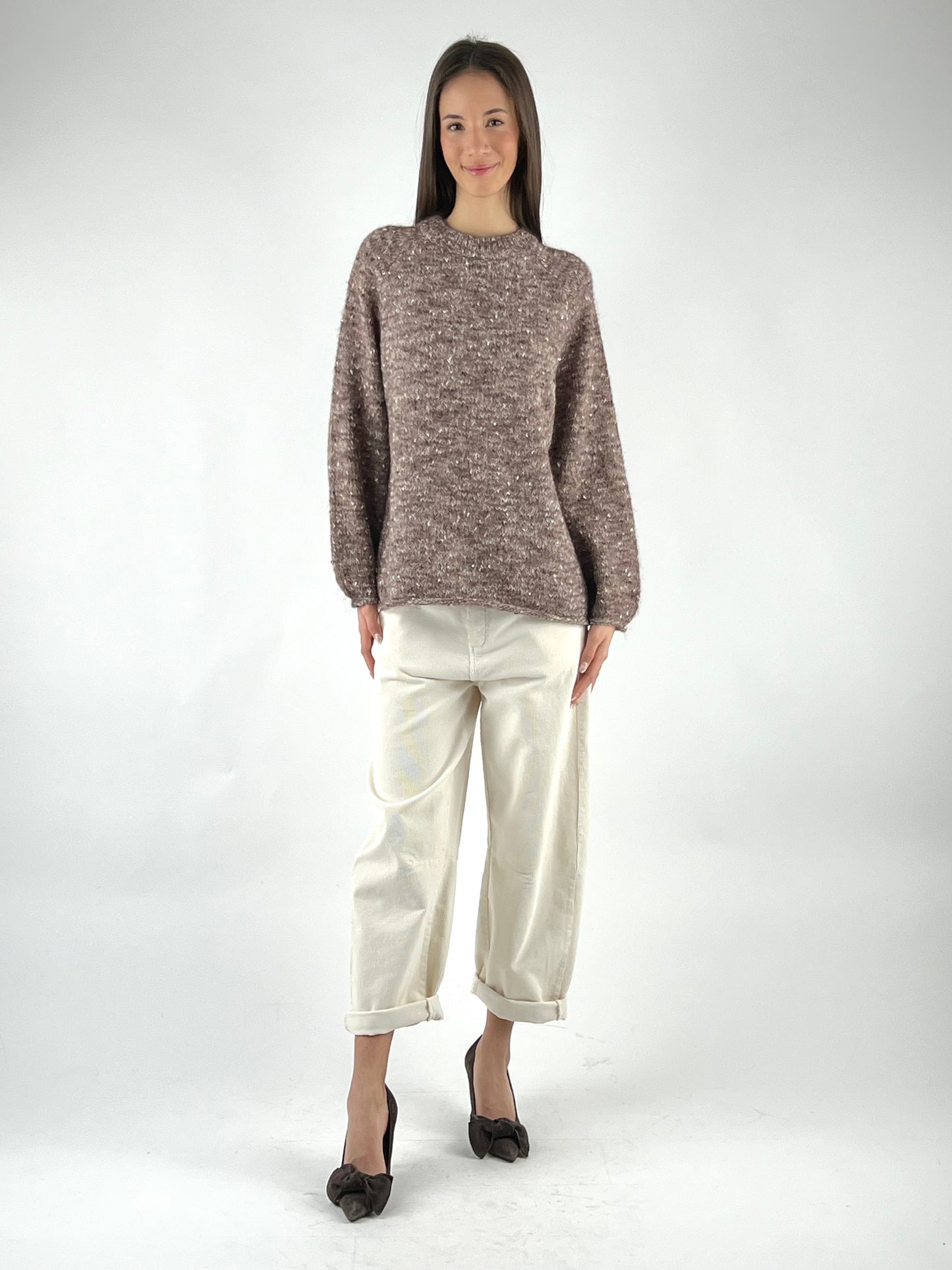 DEVA COUTURE PARIS - MAGLIA MULTIFILI PAILLETTES