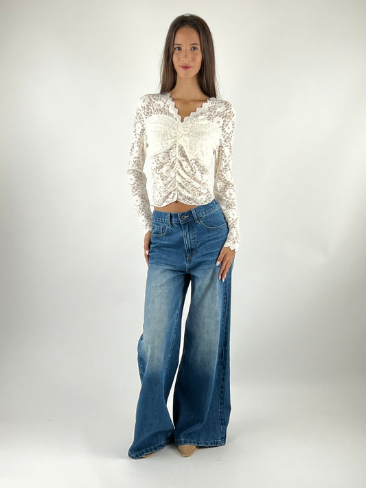 SUSY MIX - MAGLIA DRAPPEGGIO PIZZO